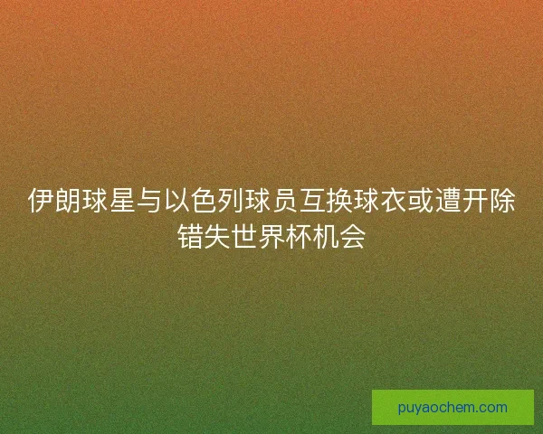 伊朗球星与以色列球员互换球衣或遭开除错失世界杯机会 伊朗球星与以色列球员互换球衣或遭开除错失世界杯机会